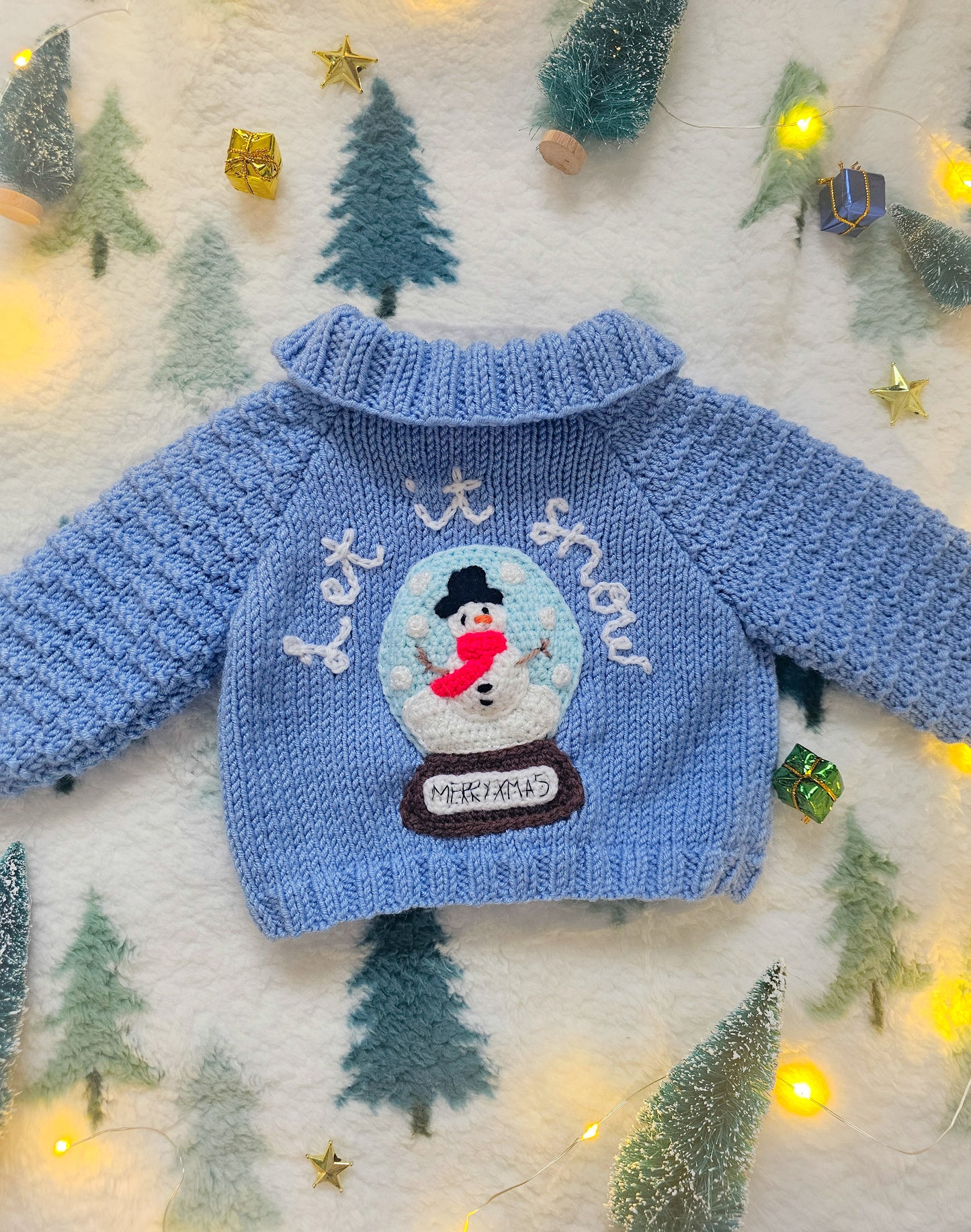 Let It Snow Christmas Knit (Age 0-3 months)