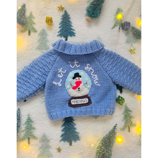 Let It Snow Christmas Knit (Age 0-3 months)