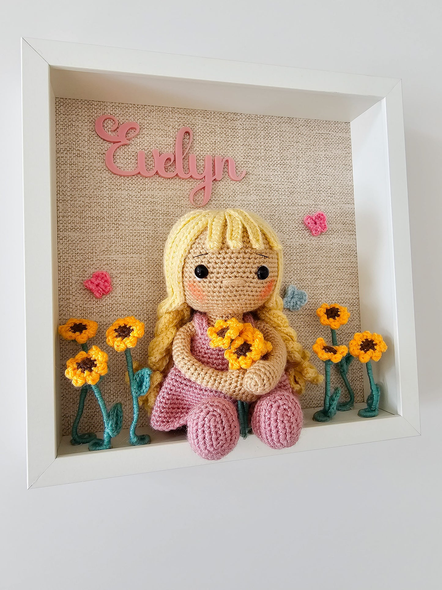 Pigtails and Petals Mini Me Personalised Frame