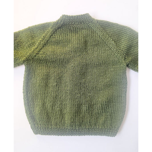 Olive Green Classic Cardigan (1 - 2 years)